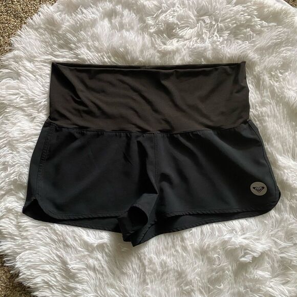 Roxy Shorts Black Drawstring Waist Womens Size Medium - Picture 1 of 6